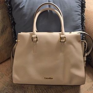 White Calvin Klein purse